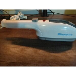 STEAMBUDDY HANDHELD CLOTHES GARMENT STEAMER MULTI-USE PORTABLE WHITE
